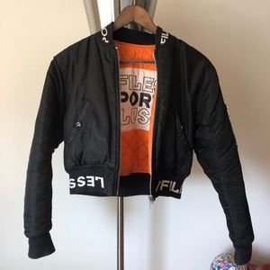 Vflies reversible bomber jacket.